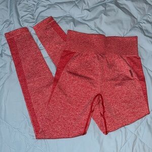 GymShark Flex High Waisted Leggings - Medium - Red